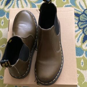 Dr. Martens Olive Chelsea Boots